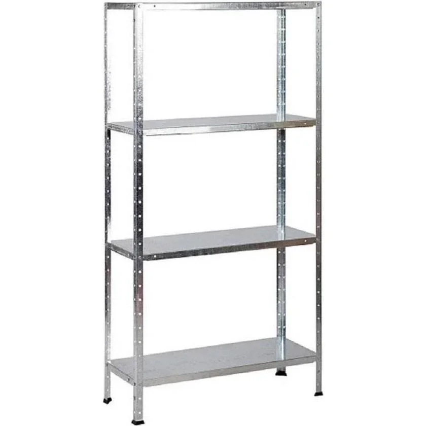 2 Stück Metall-Lagerregal / Fachbodenregal - 200 kg Tragfähigkeit - (BxTxH) 75x30x150 cm - verzinkt - 1