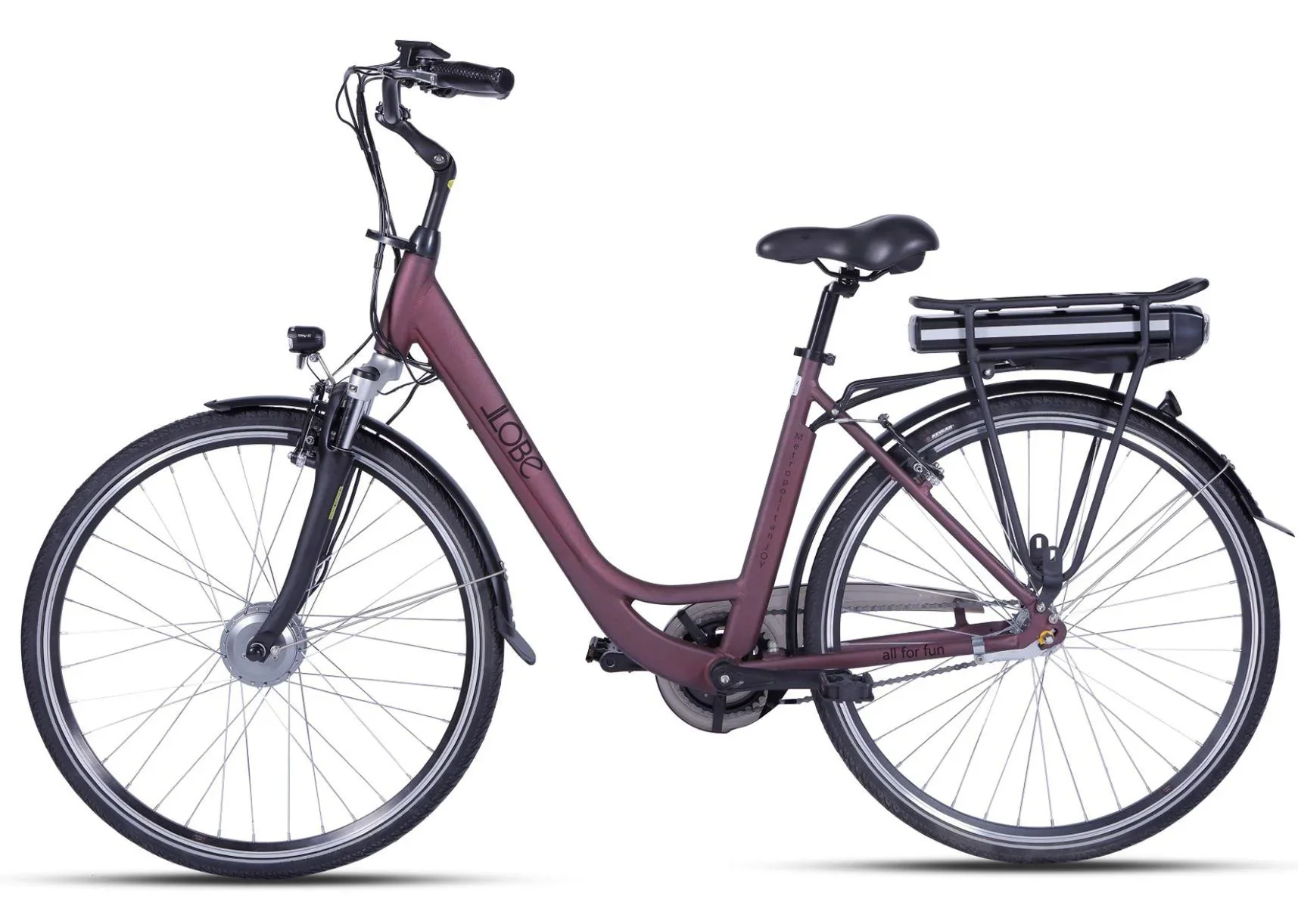 Unisex City E-Bike 28 Zoll, Rahmengröße 50 cm, 7-Gang Nabenschaltung, Metropolitan Joy 2.0, Rot, 8Ah - 2