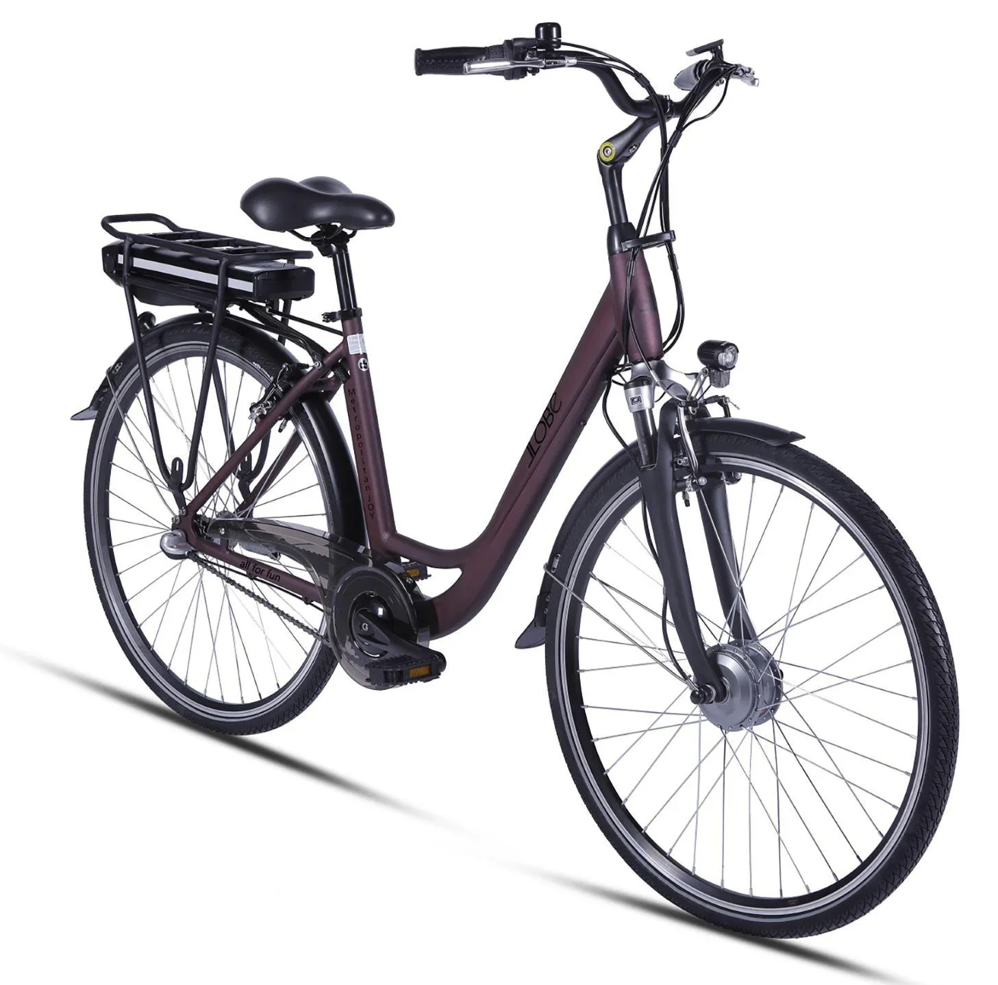 Unisex City E-Bike 28 Zoll, Rahmengröße 50 cm, 7-Gang Nabenschaltung, Metropolitan Joy 2.0, Rot, 8Ah - 3