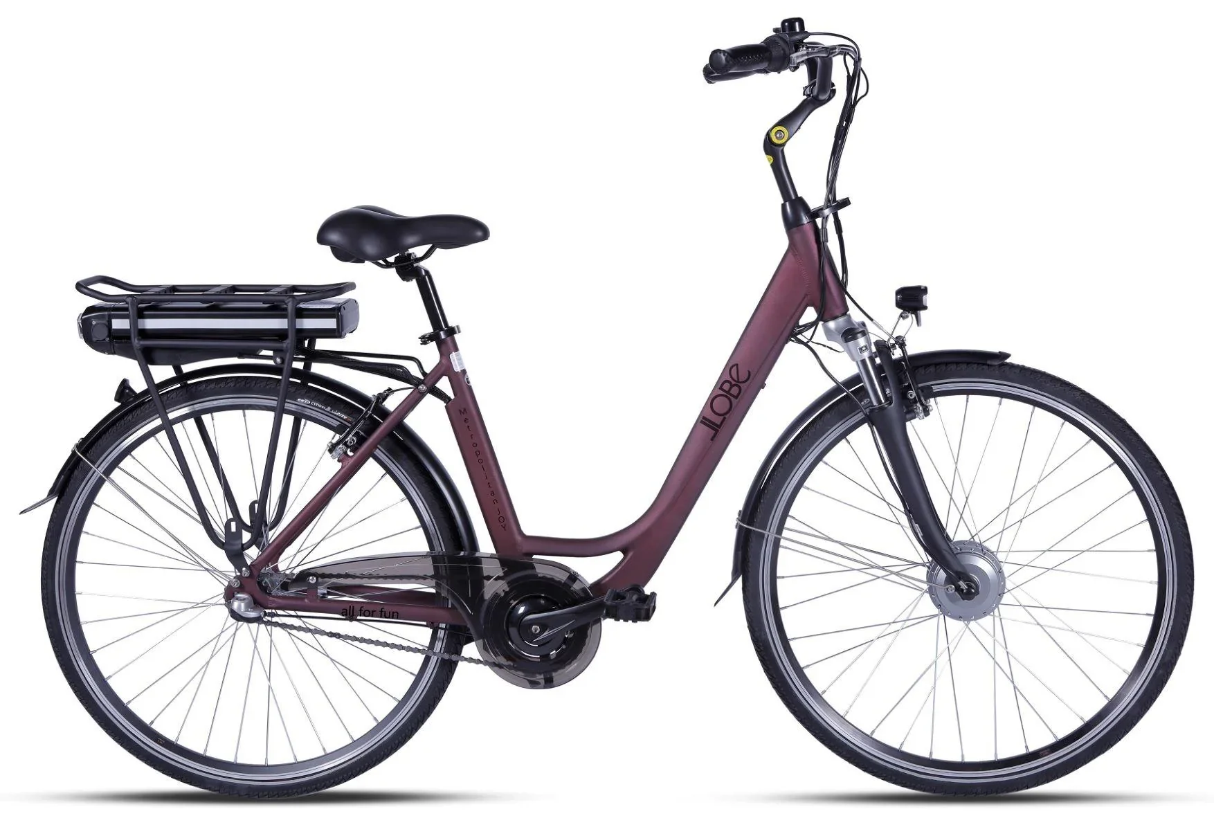 Unisex City E-Bike 28 Zoll, Rahmengröße 50 cm, 7-Gang Nabenschaltung, Metropolitan Joy 2.0, Rot, 8Ah - 6