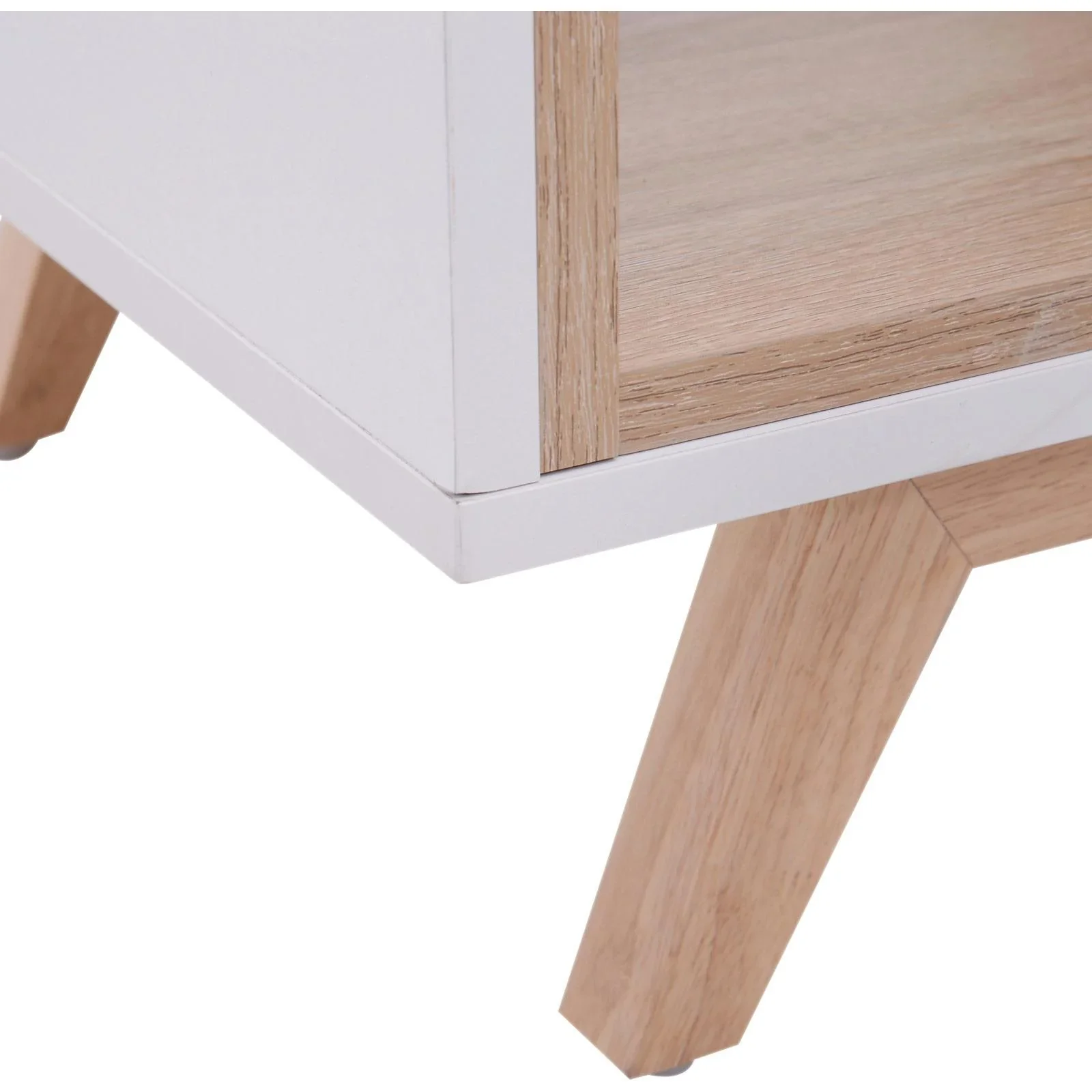 Nachttisch Nachtschrank Beistelltisch Flurkommode mit 1 offenem Fach 45 x 45 x 50 cm - 6