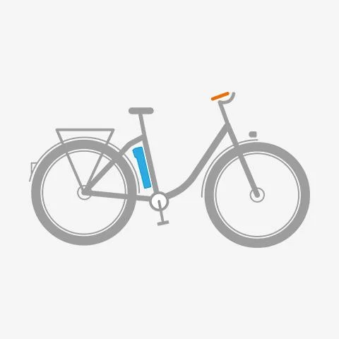 Side-Click-Akku für Elektrofahrrad, LI-Ion 24V/10 Ah - 0