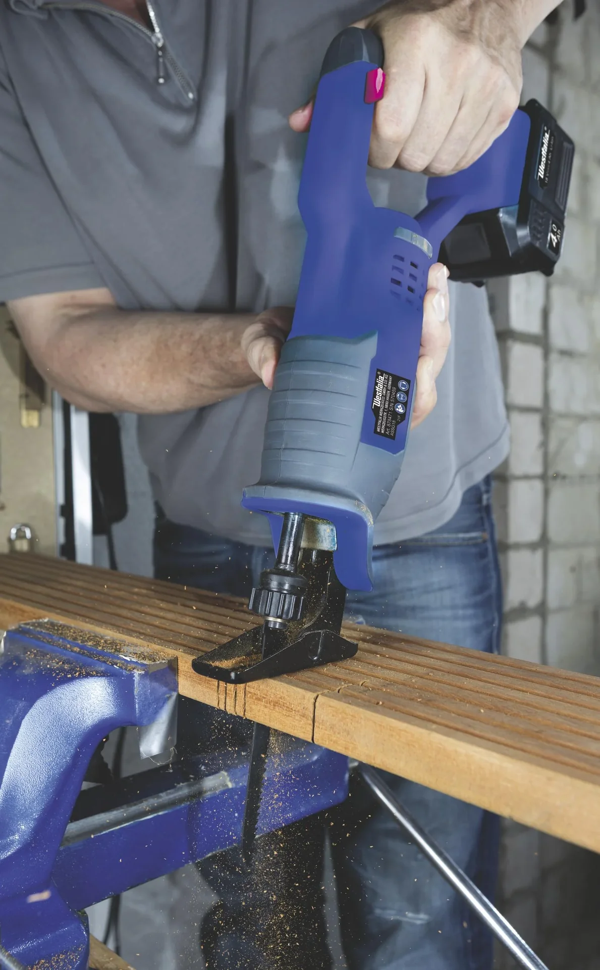 Akku Säbelsäge 18 Volt inklusive 2-teiliges Säbelsägeblatt-Set - 0