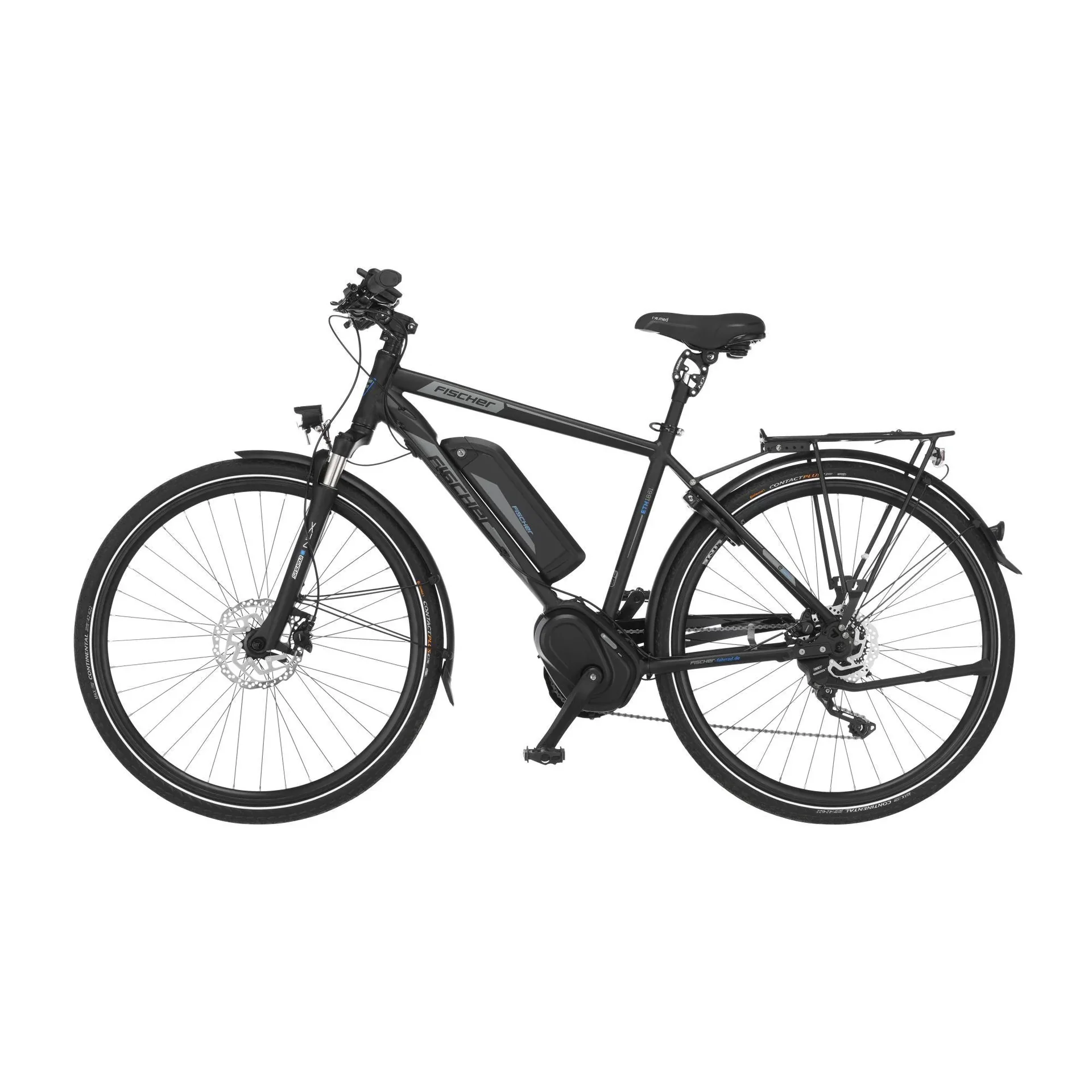 Herren E-Bike Trekking, 28 Zoll, Rahmengröße 55 cm, 10-Gang Kettenschaltung, schwarz matt, VIATOR ETH 1861 - 2