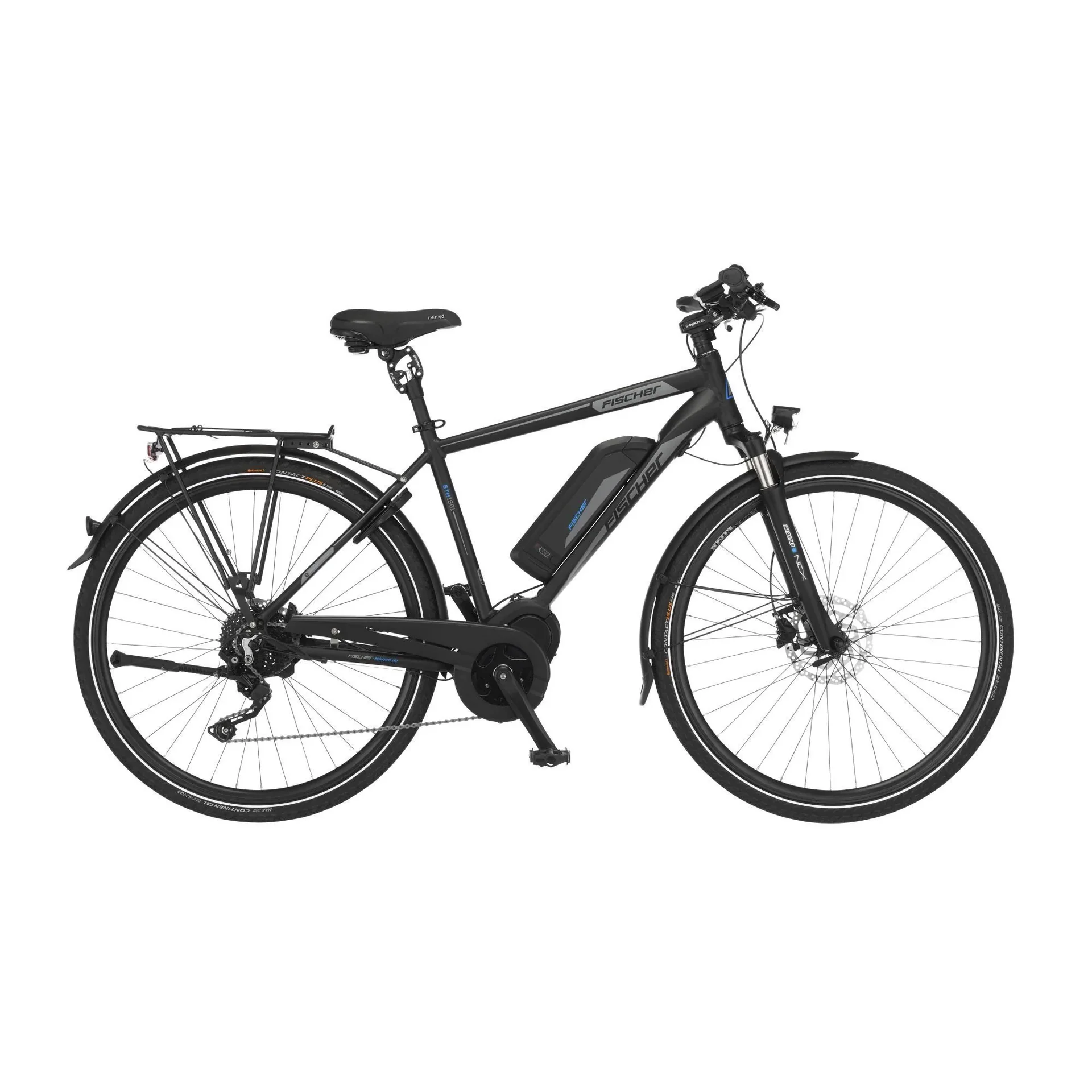 Herren E-Bike Trekking, 28 Zoll, Rahmengröße 55 cm, 10-Gang Kettenschaltung, schwarz matt, VIATOR ETH 1861 - 4