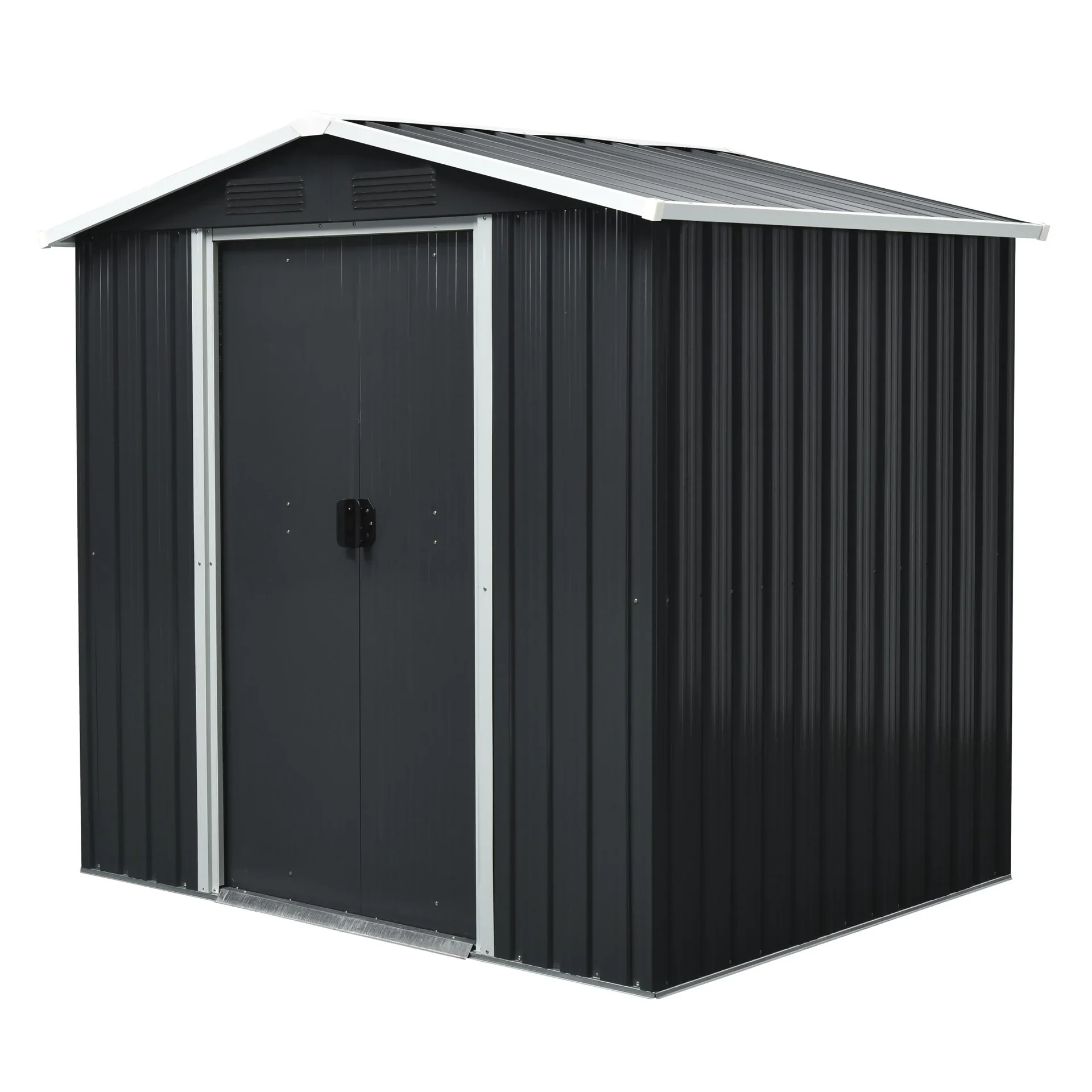 Gerätehaus Düsseldorf II 65, Schiefer/Creme - 1