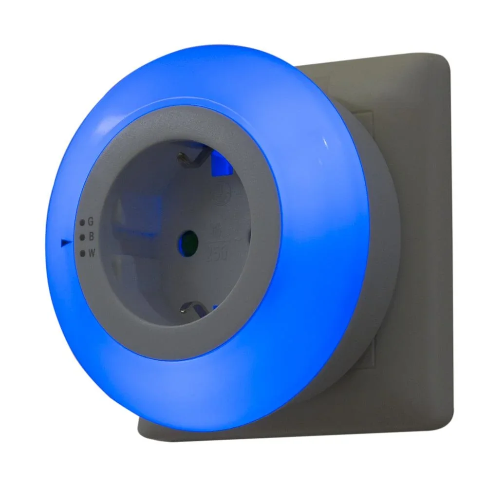 LED Nachtlicht - Zwischenstecker mit Dämmerungsschalter, 3 Farben wählbar - 4