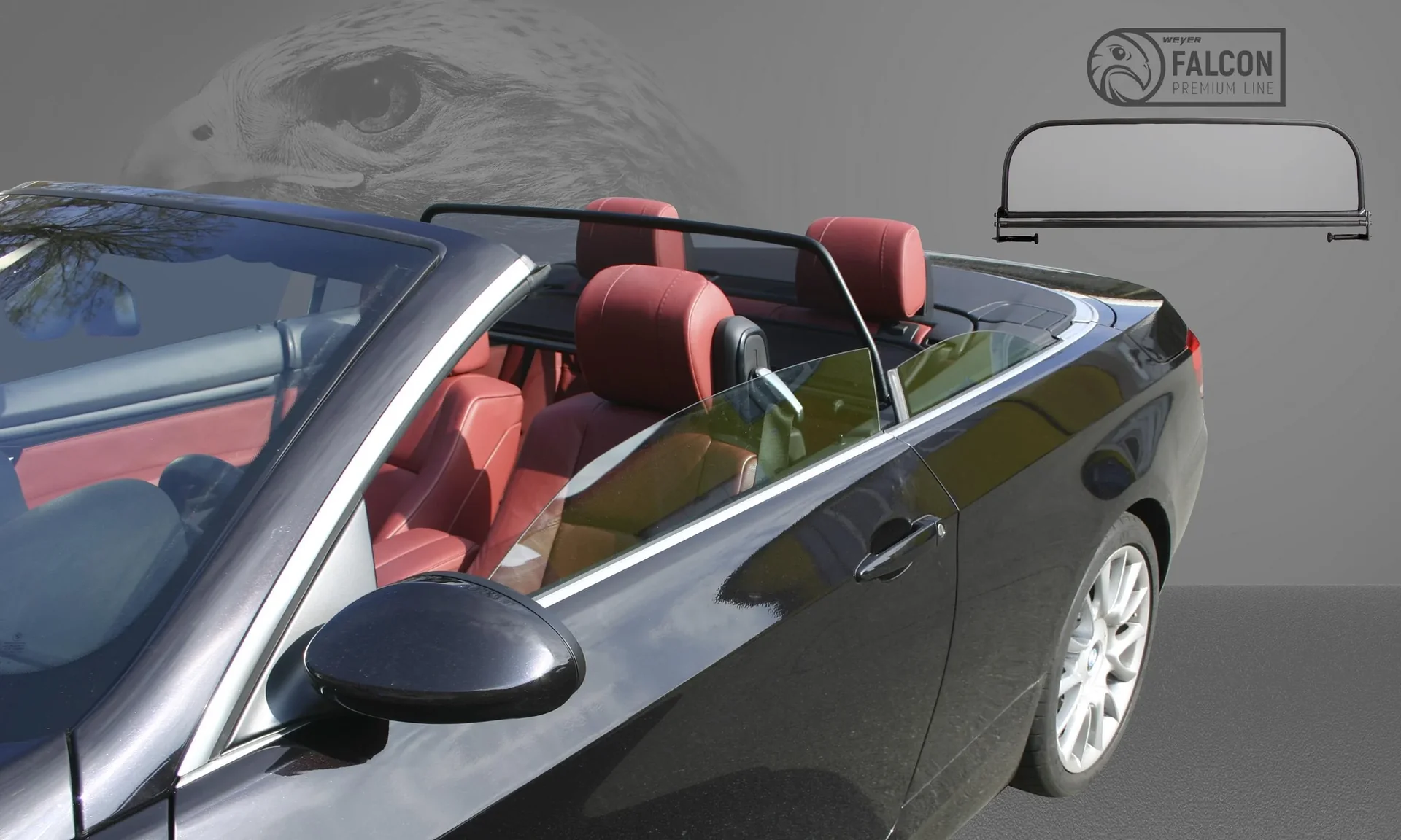 Cabrio Windschott - Premium-Line BMW 3-er E93, Baujahr 2007-2014 - 1