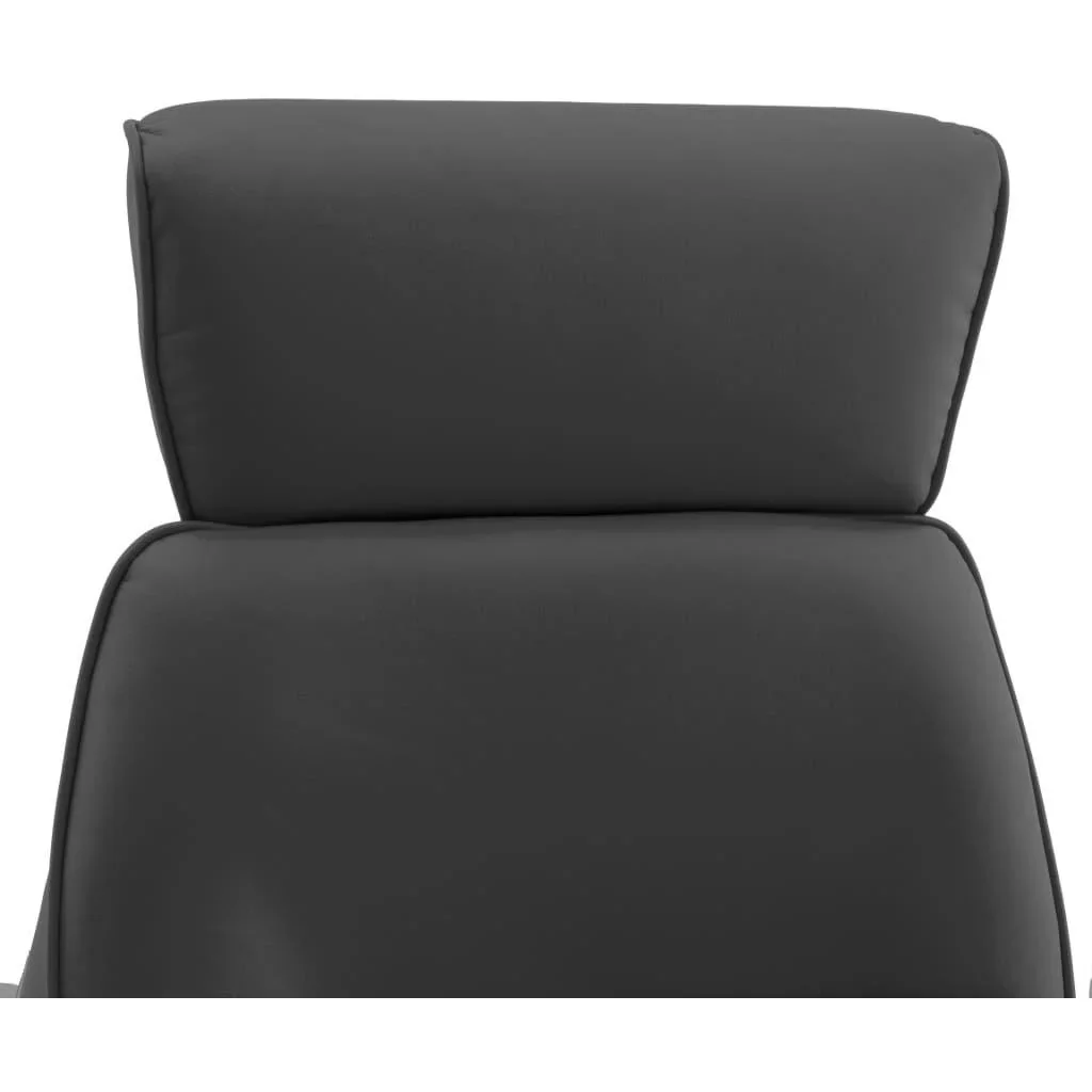 Massagesessel verstellbar mit Fußhocker anthrazit - 2