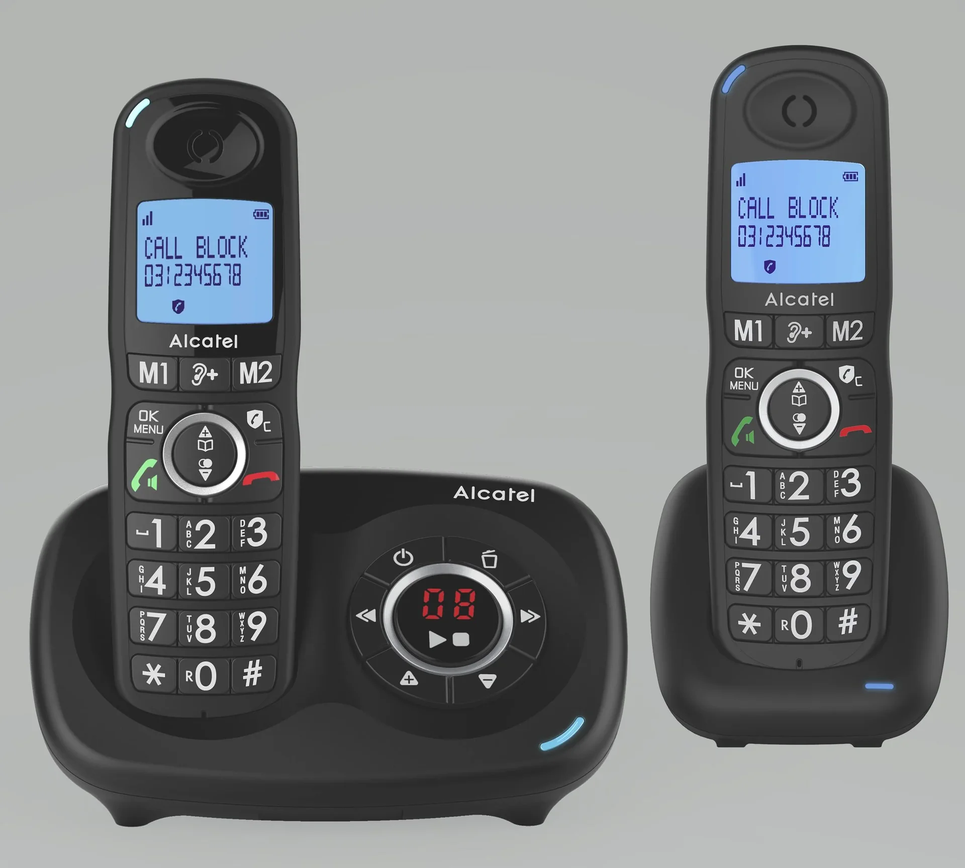 Komfort-Telefon Alcatel XL595B Duo Voice mit Call-Block-Funktion, schnurlos - 2