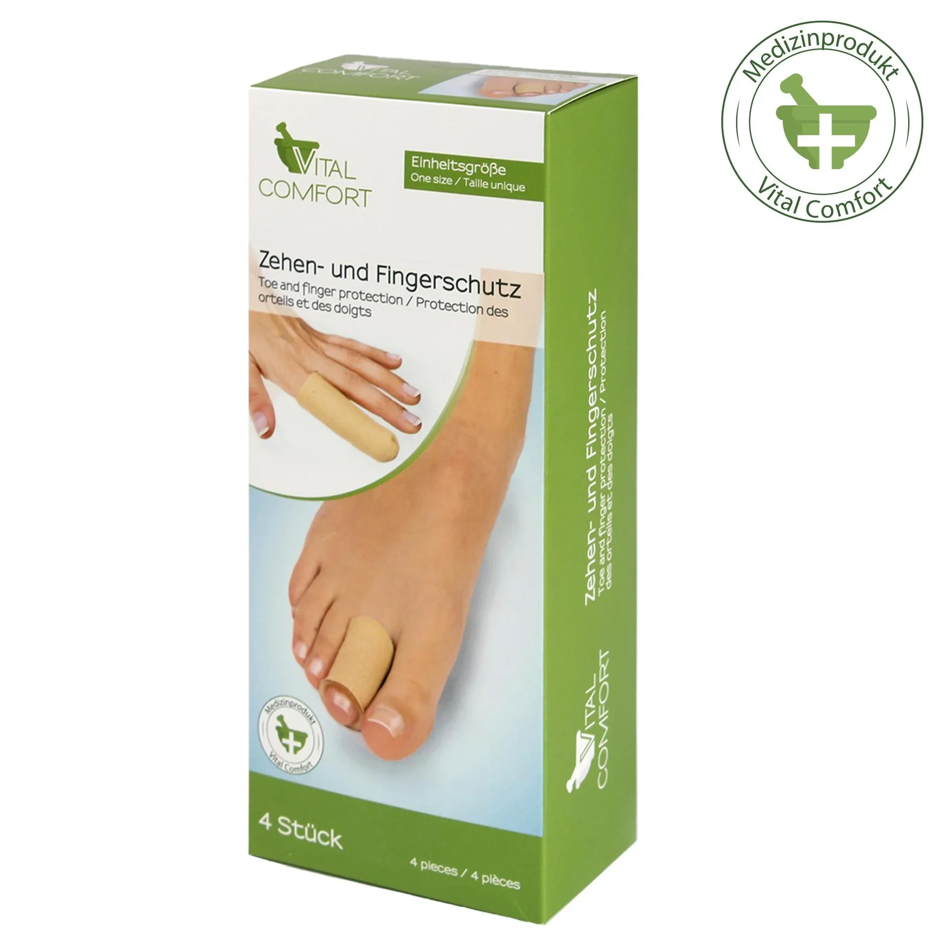Finger- und Zehenschutz, je 2 Stück - 0