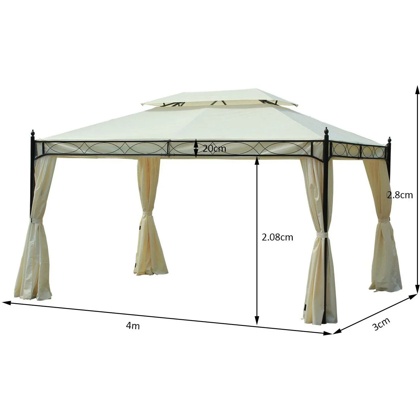 Luxus Pavillon mit Doppeldach - 5