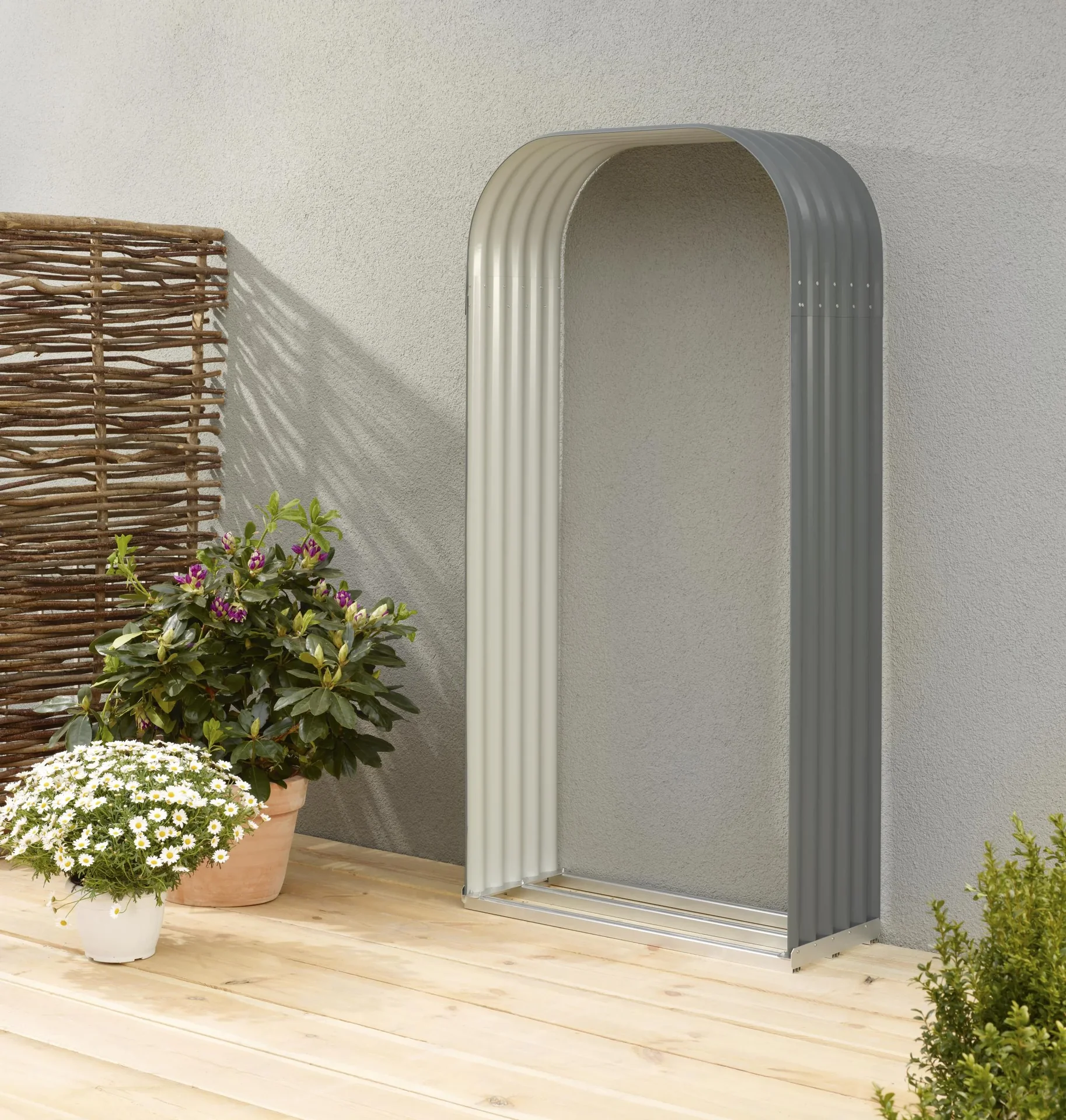 Kaminholzregal Lignum 401, hoch, granit - 1