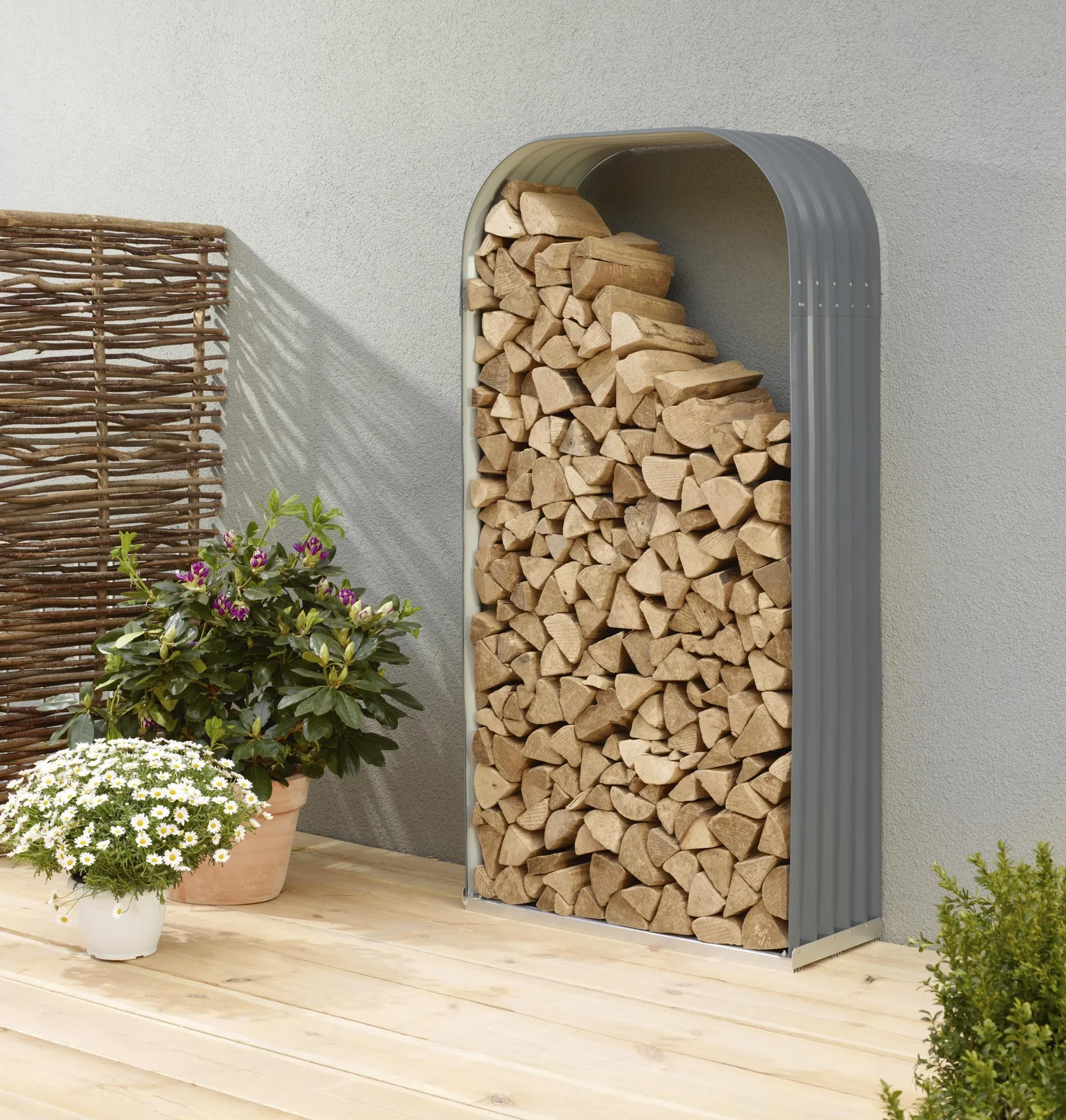 Kaminholzregal Lignum 401, hoch, granit - 2