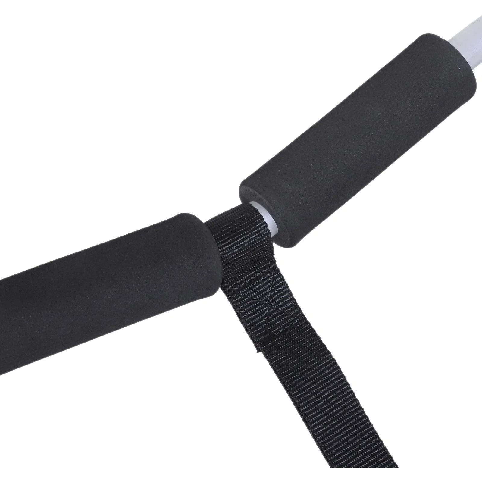 Kanuwagen Kajakwagen Surfwagen klappbar mit Gurt Luftreifen gepolstert Alu Silber bis 90 kg L70 x B40 x H42 cm - 4