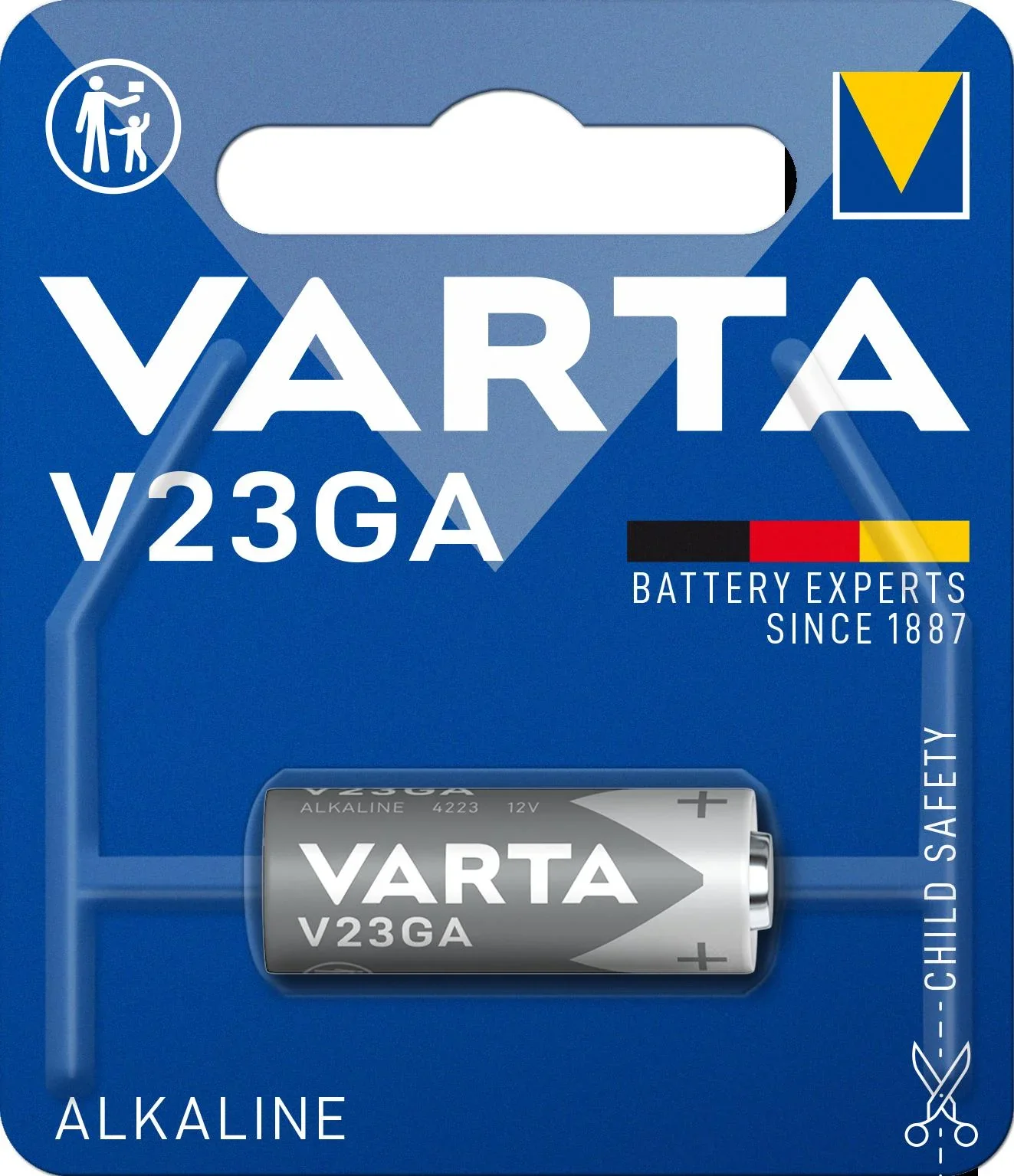 Alkaline Batterie V23GA/MN21, 12V - 1 Stück - 0
