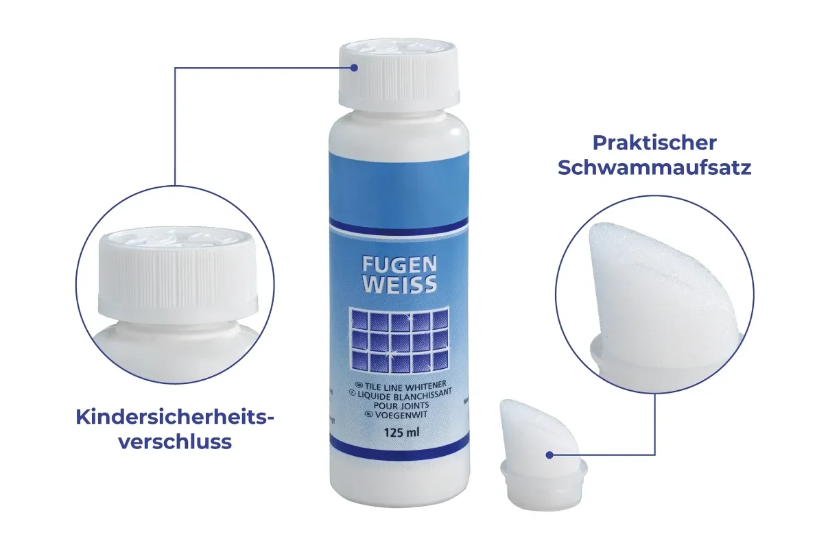 Fugenweiß mit Schwammaufträger 125 ml - 1