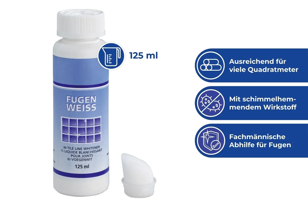 Fugenweiß mit Schwammaufträger 125 ml - 3