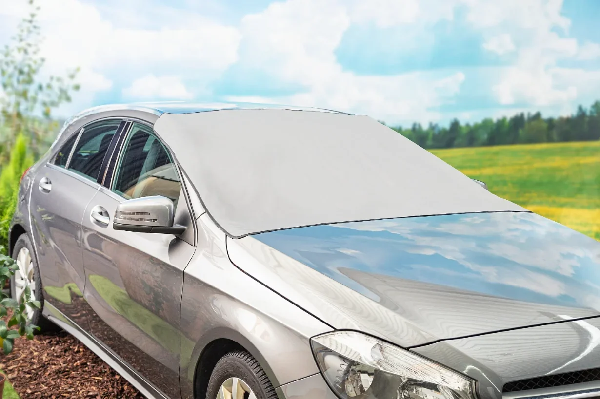 Frontscheibenabdeckung Sommer und Winter - 0