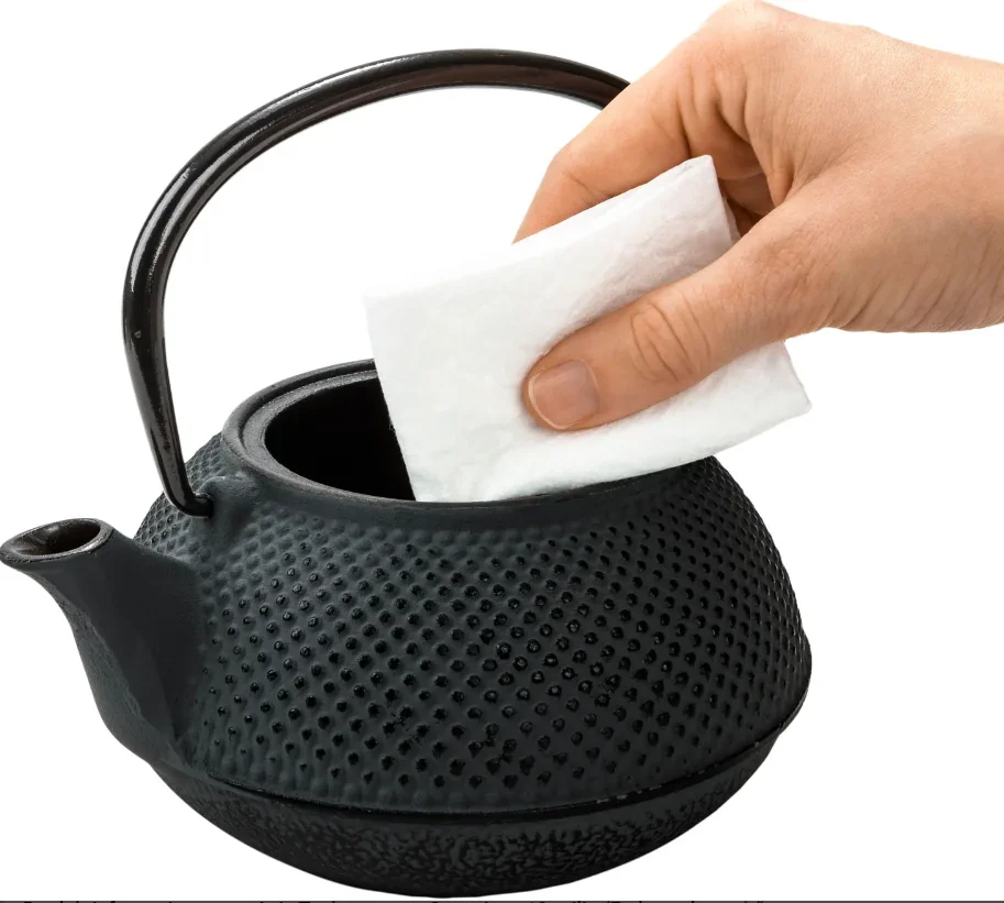 Asia Teekannenset Gusseisen 10-teilig (Farbe: schwarz) - 1