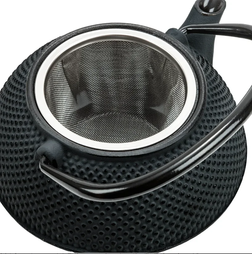 Asia Teekannenset Gusseisen 10-teilig (Farbe: schwarz) - 2