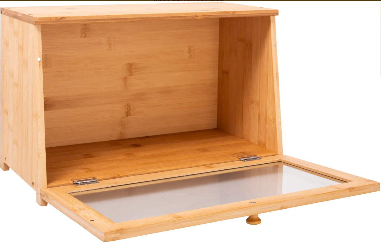 Brotkasten XXL aus Bambus & Holz - 3