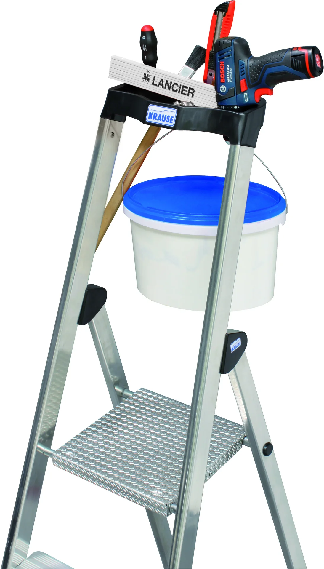 „SOLIDO“ STUFEN-STEHLEITER  4 STUFEN - 3