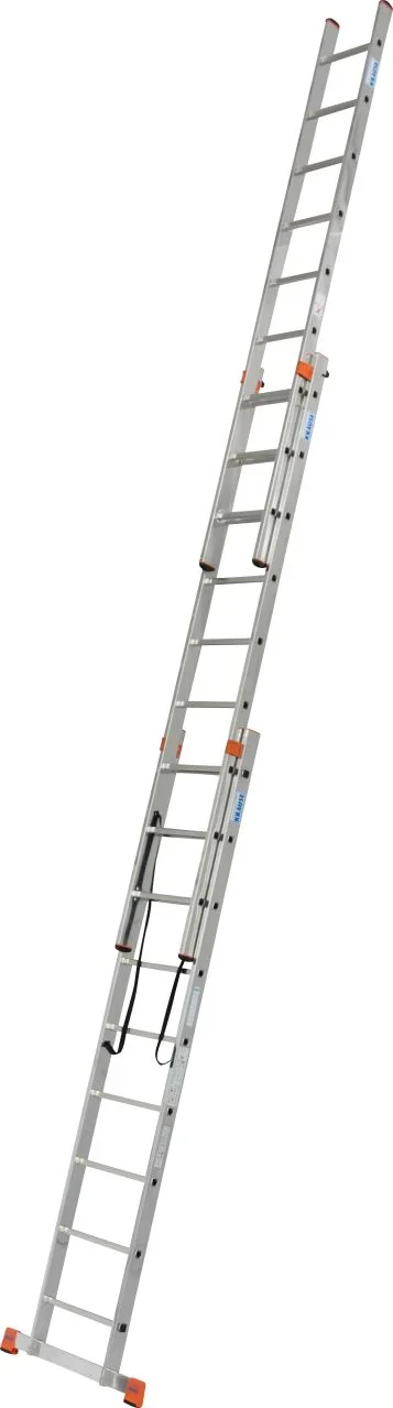 "TRIBILO" SPROSSEN-VIELZWECKLEITER, DREITEILIG 3x9 SPROSSEN - 0