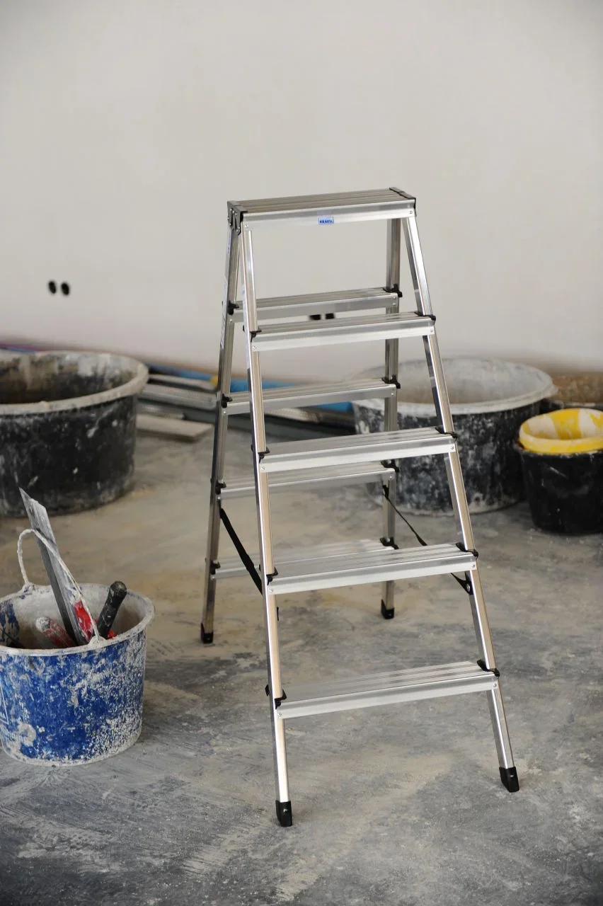 „DOPPLO“ STUFEN-DOPPELLEITER 2x5 STUFEN - 0