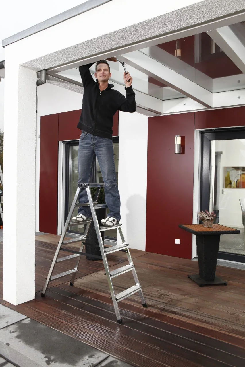 „DOPPLO“ STUFEN-DOPPELLEITER 2x6 STUFEN - 0