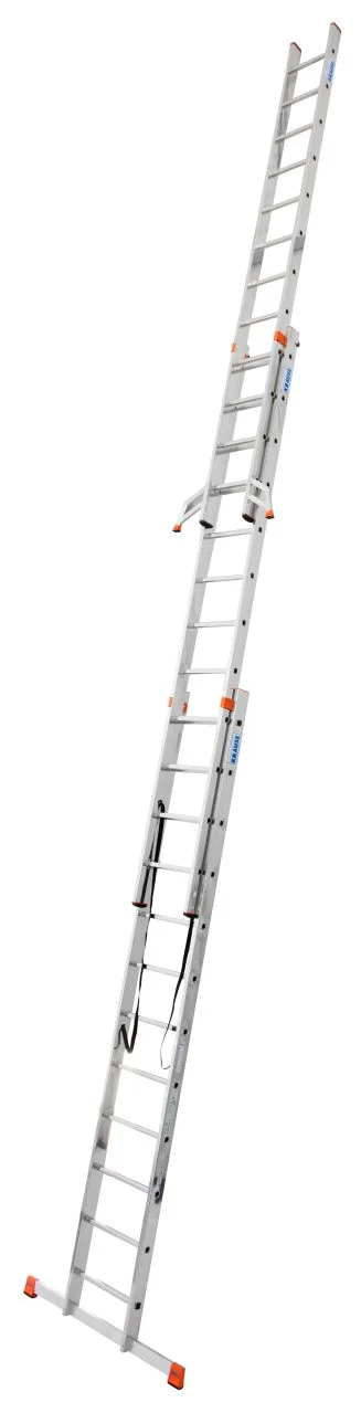 "TRIBILO" SPROSSEN-VIELZWECKLEITER, DREITEILIG 3x12 SPROSSEN - 0