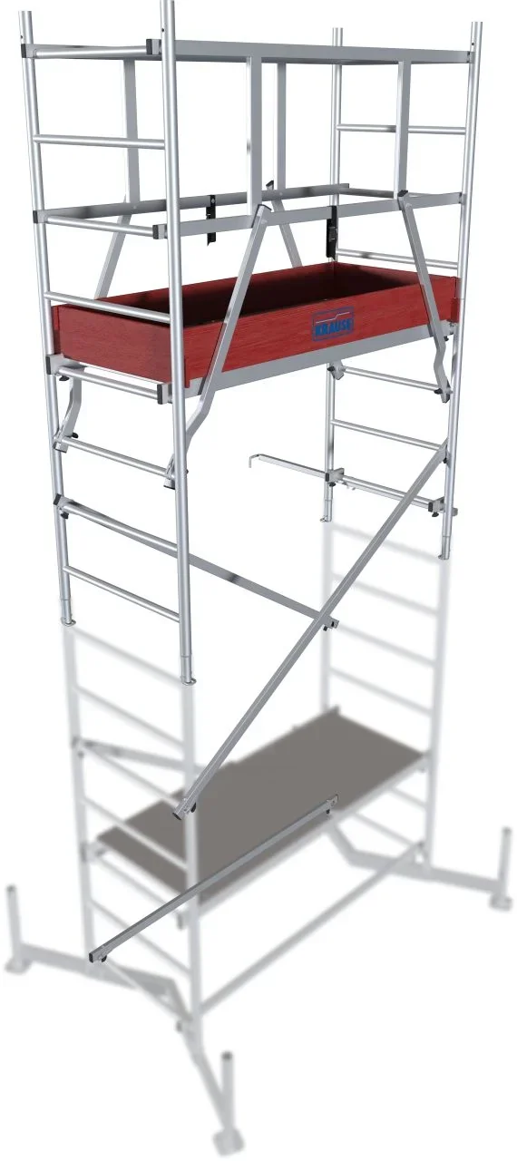 MONTO ClimTec Aluminium-ArbeitsGerüst, 1. Aufstockung, Arbeitshöhe ca. 5,00 m - 0