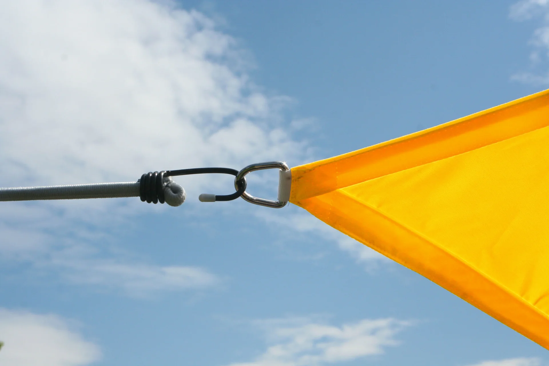 Dreieck-Sonnensegel, wasserabweisend, sonnengelb, 360 x 360 x 360 cm - 0