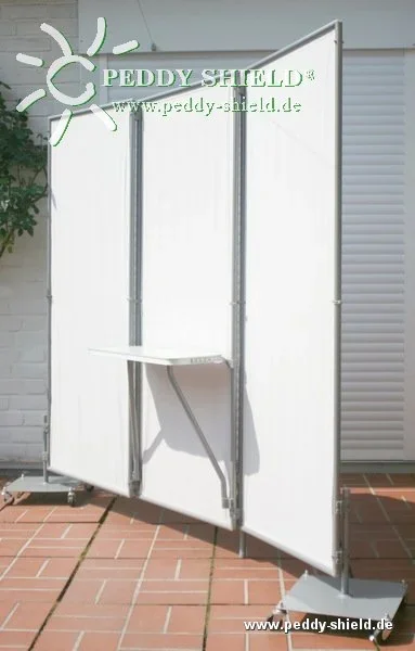 Paravent Fußplatte rollbar - 0