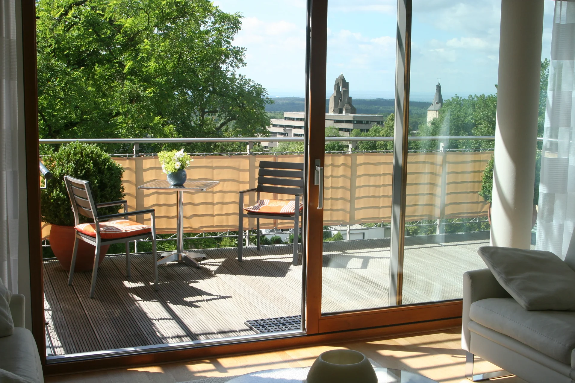 Balkonverkleidung, sisal, 75 x 500 cm - 0