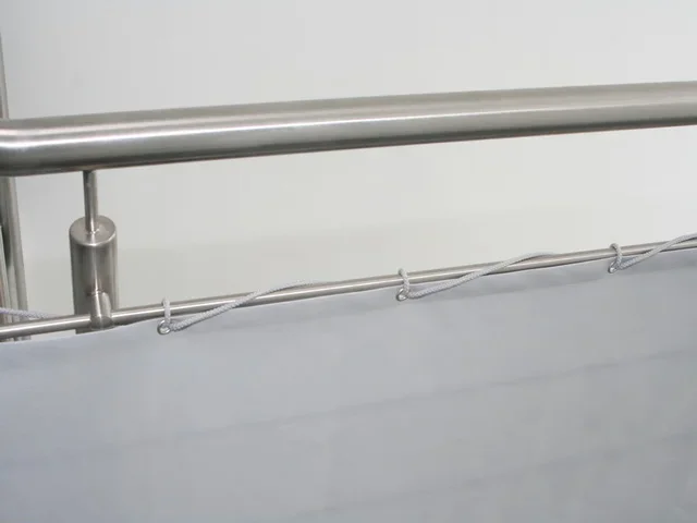 Balkonverkleidung, hell silbergrau, 90 x 300 cm - 0