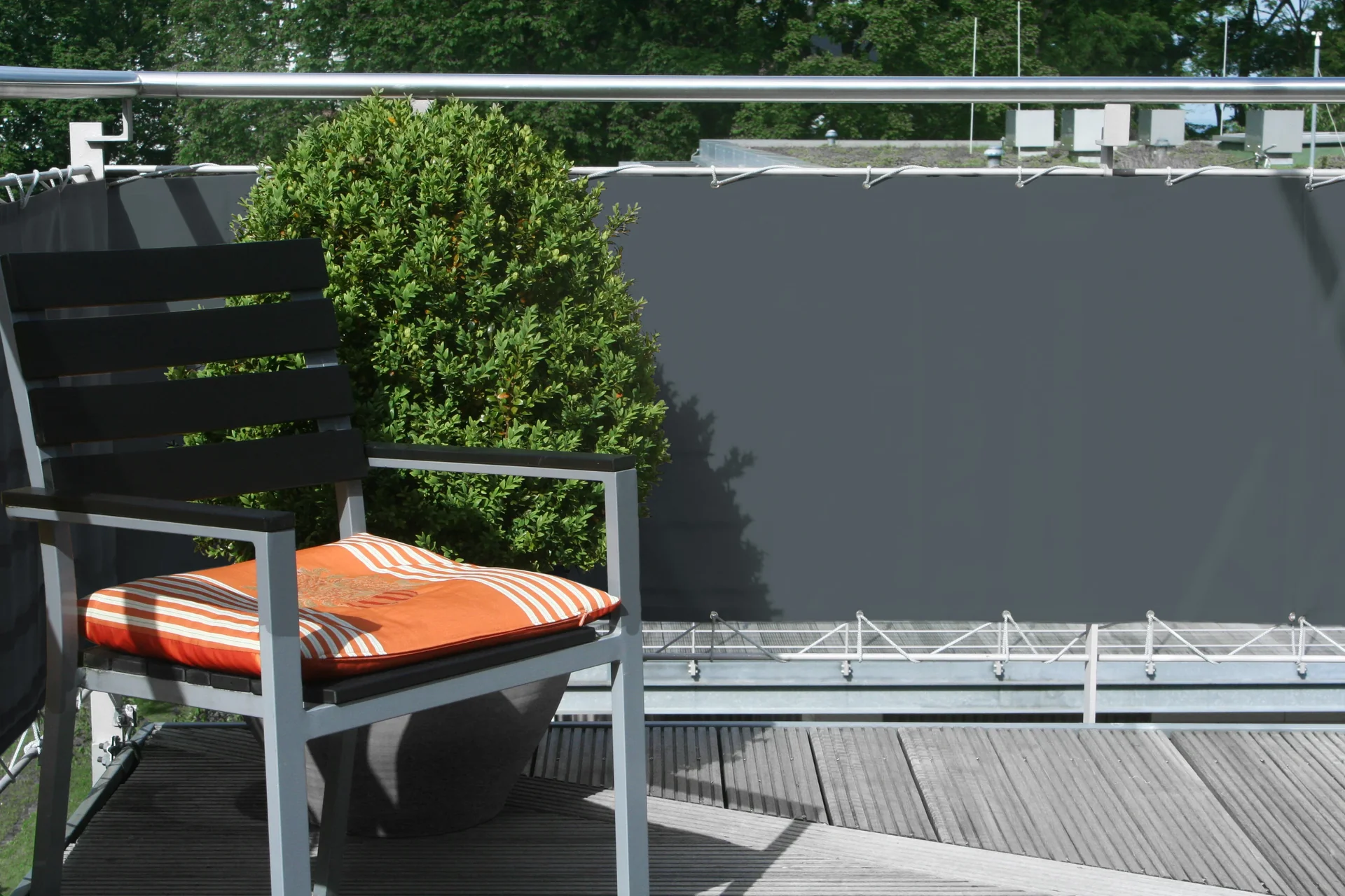 Balkonverkleidung, anthrazit, 90 x 300 cm - 0