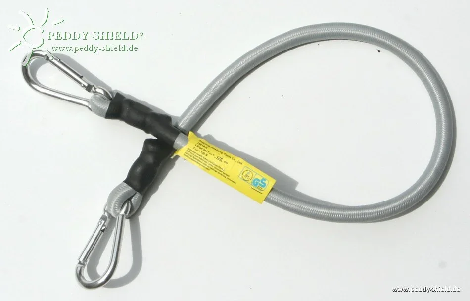 Spanngurt elastisch mit Karabinerhaken - 1
