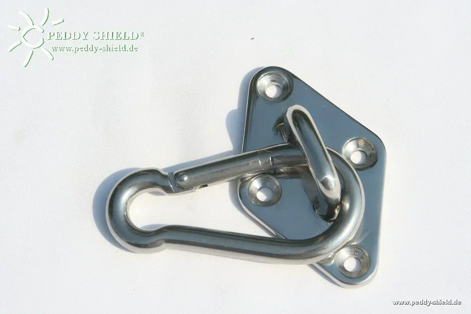 Wandhalter klein  90x55 mm Edelstahl A4 - 0