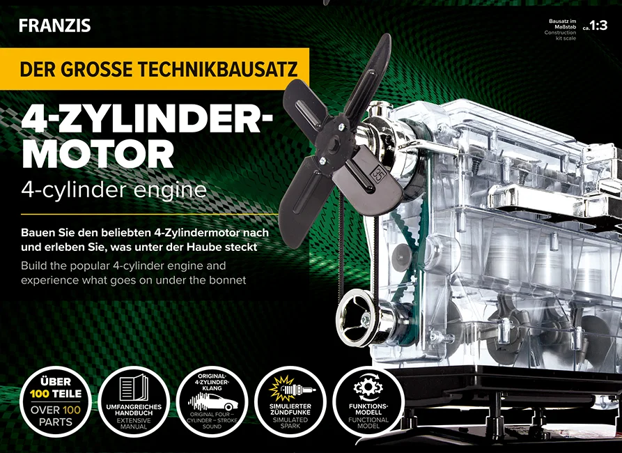 Der große Technikbausatz 4-Zylinder-Motor - 5