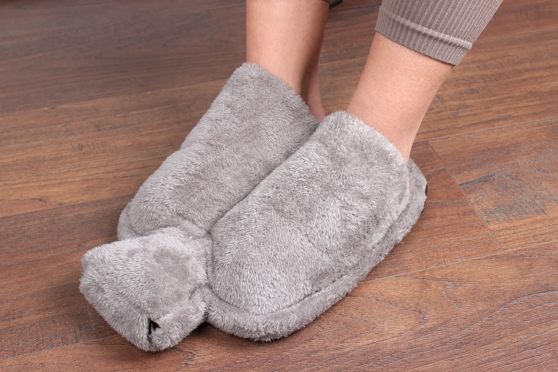 Fußwärmer inkl. Wärmflasche, grau - 1