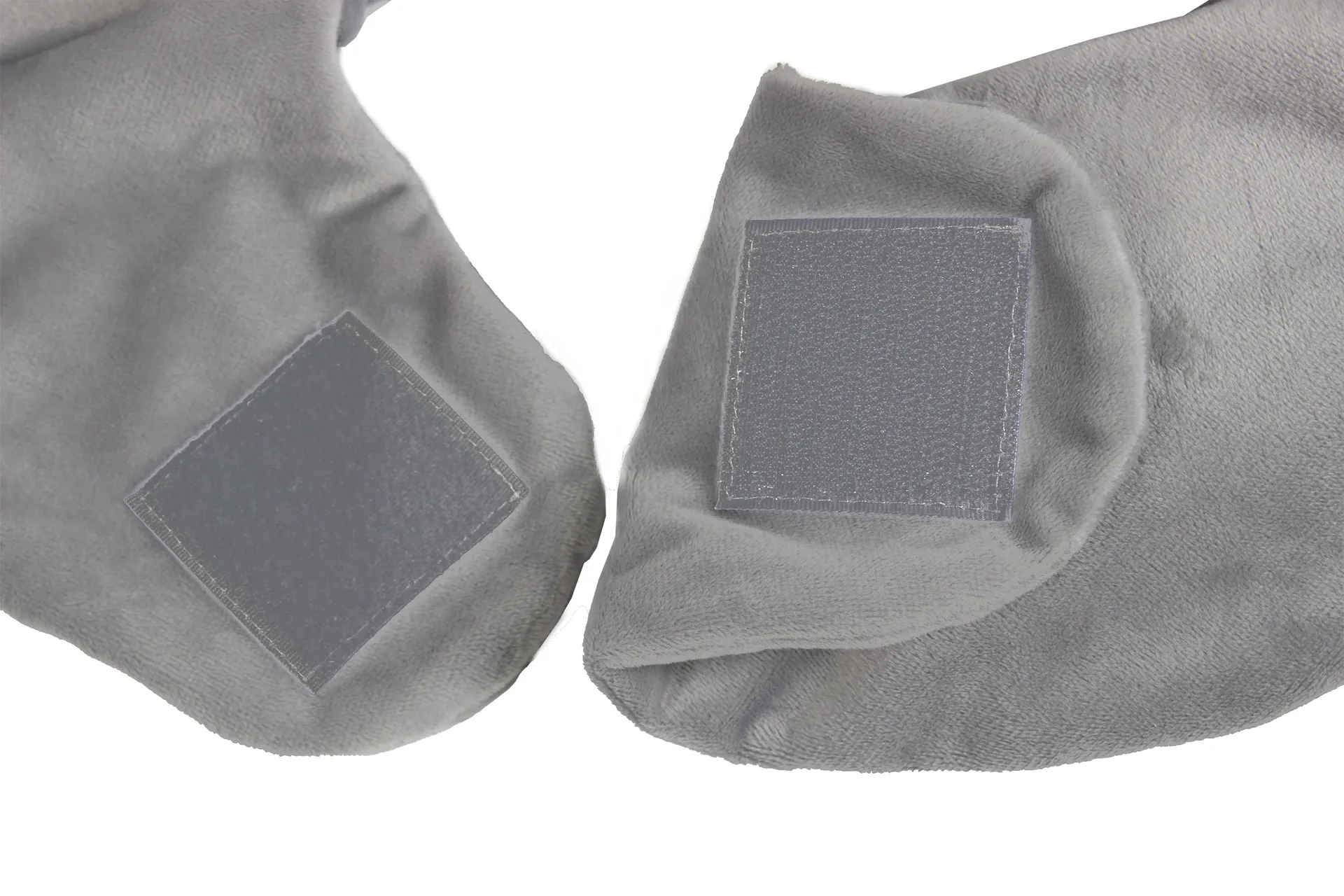 Nacken-Wärmflasche mit Nackenfleece, grau - 1