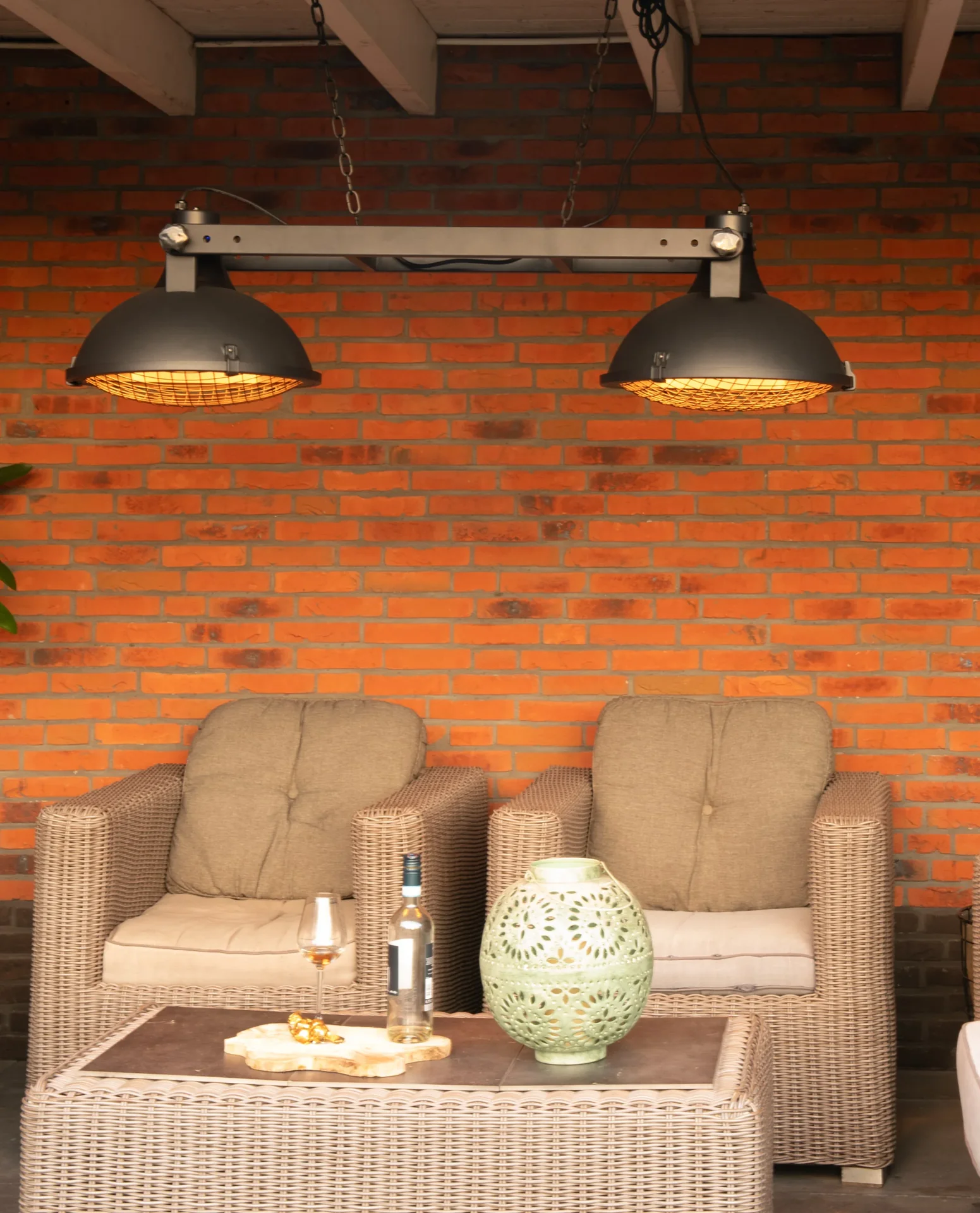 Hängeheizstrahler Indus II Bright Hanging Black 3000 Watt - 0