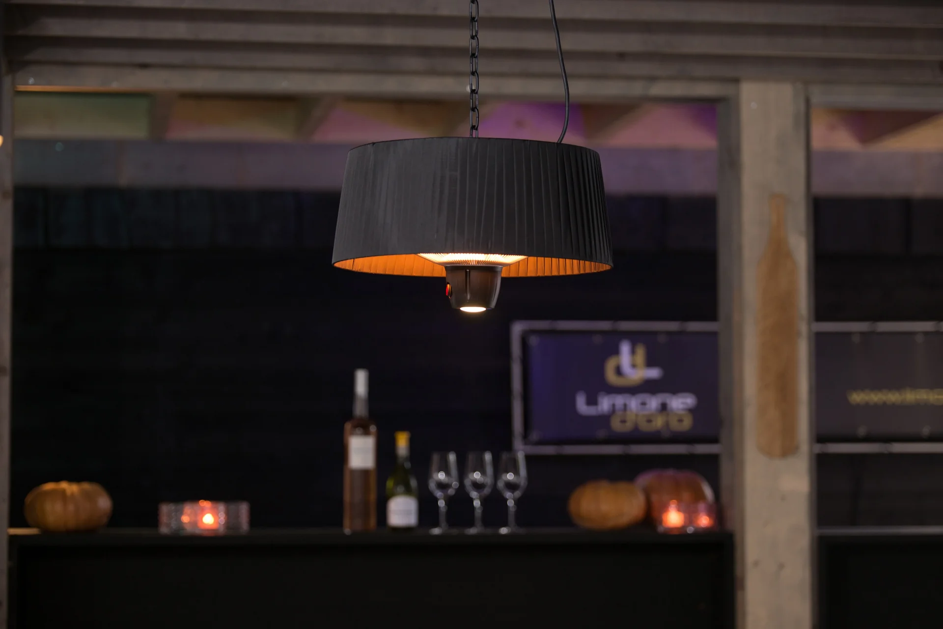 Hängeheizstrahler Artix Compact Bright Hanging Black 1500 Watt - 4