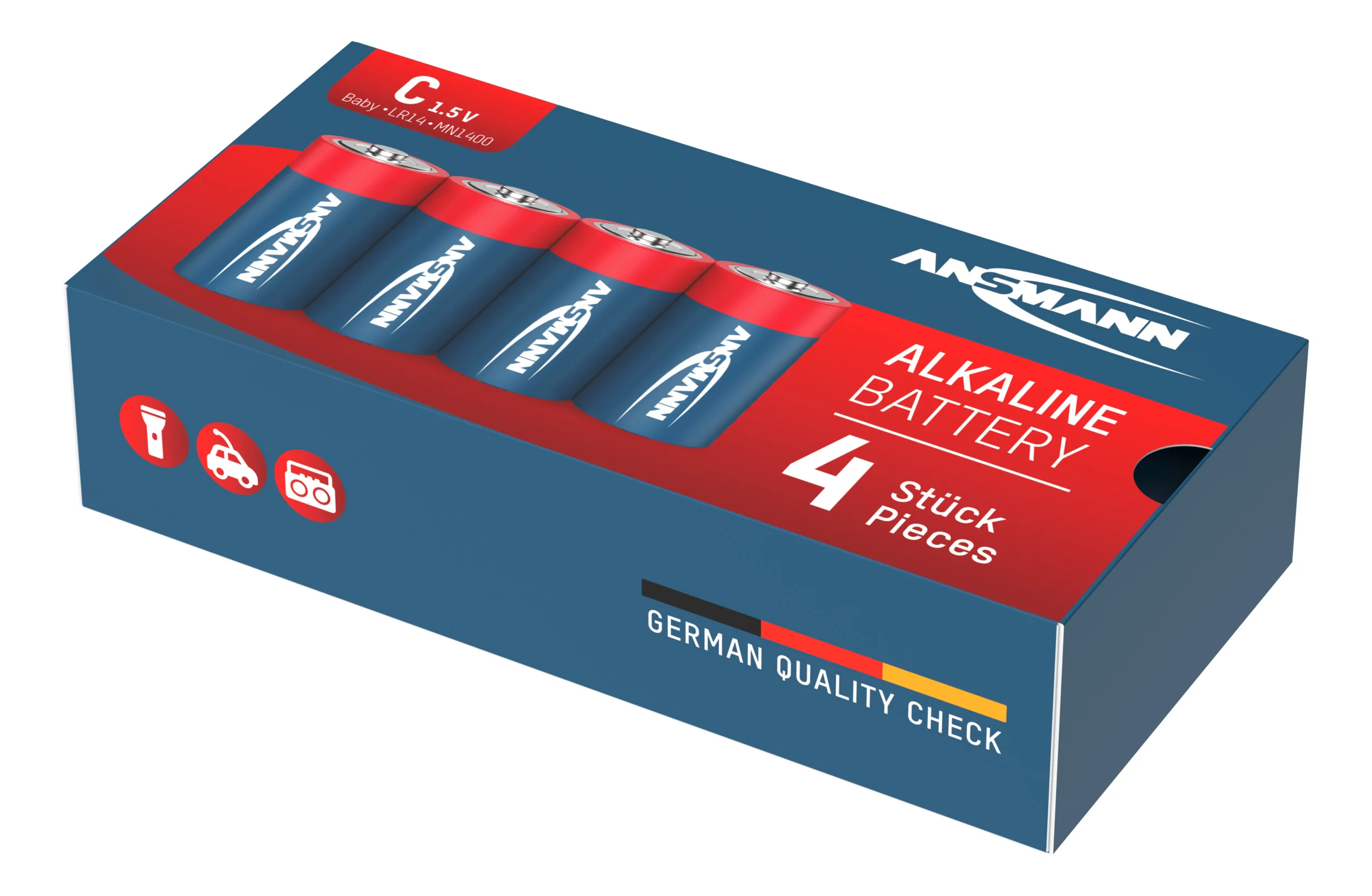 Alkaline Batterie Baby C - 4 Stück - 0