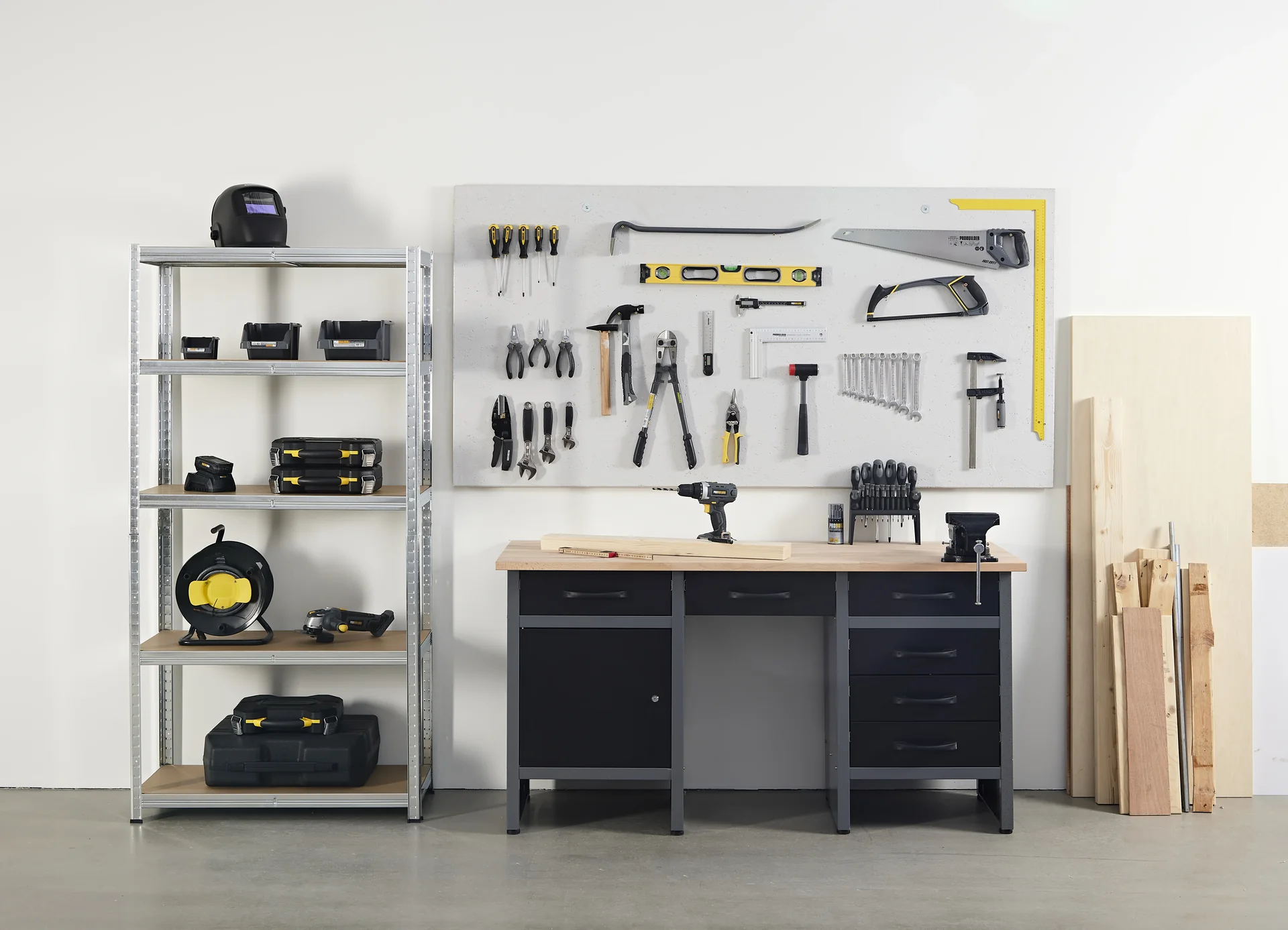 Schwerlastregal 175 kg pro Boden, silber - 1