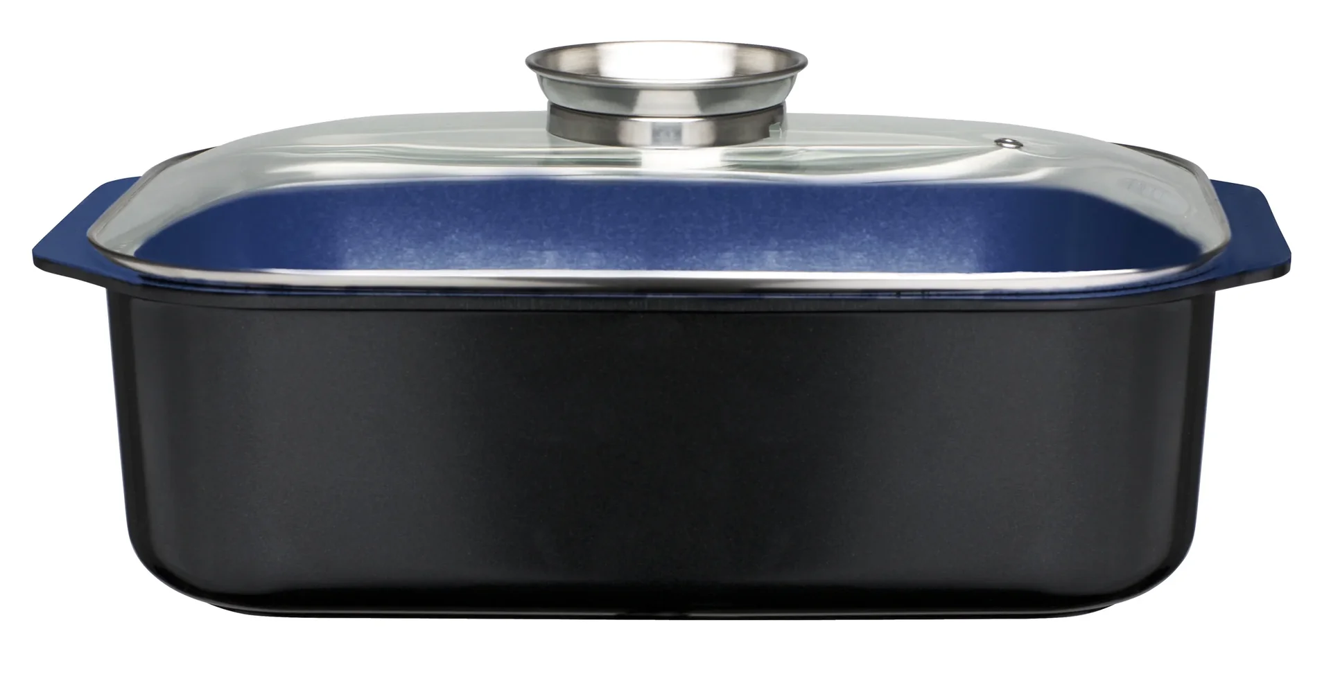 Bräter 40 cm Ceramica kobaltblau mit Aromaknopf - 5