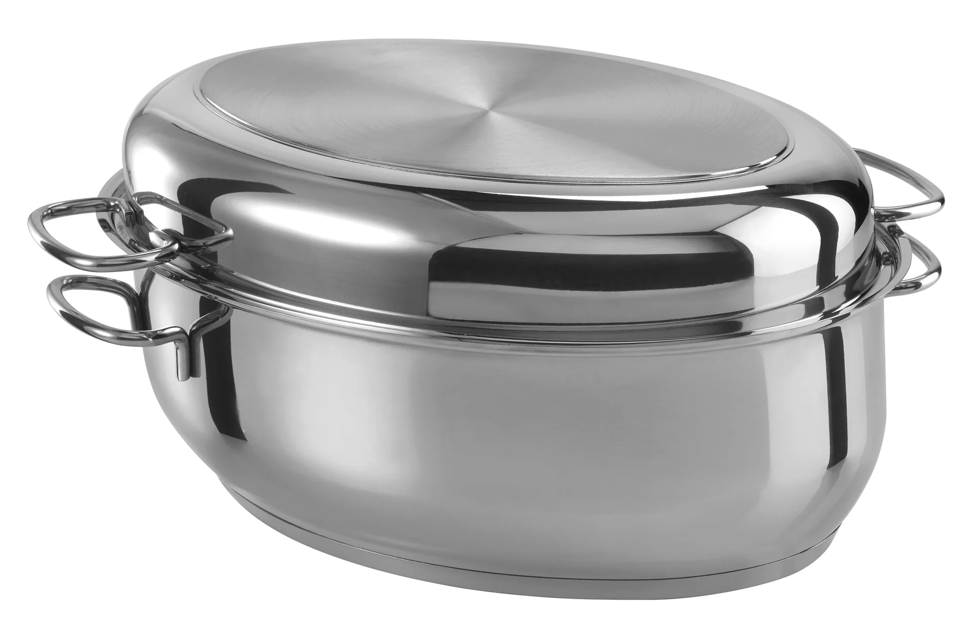 Edelstahlbräter 28 cm, 3 in 1 - 4