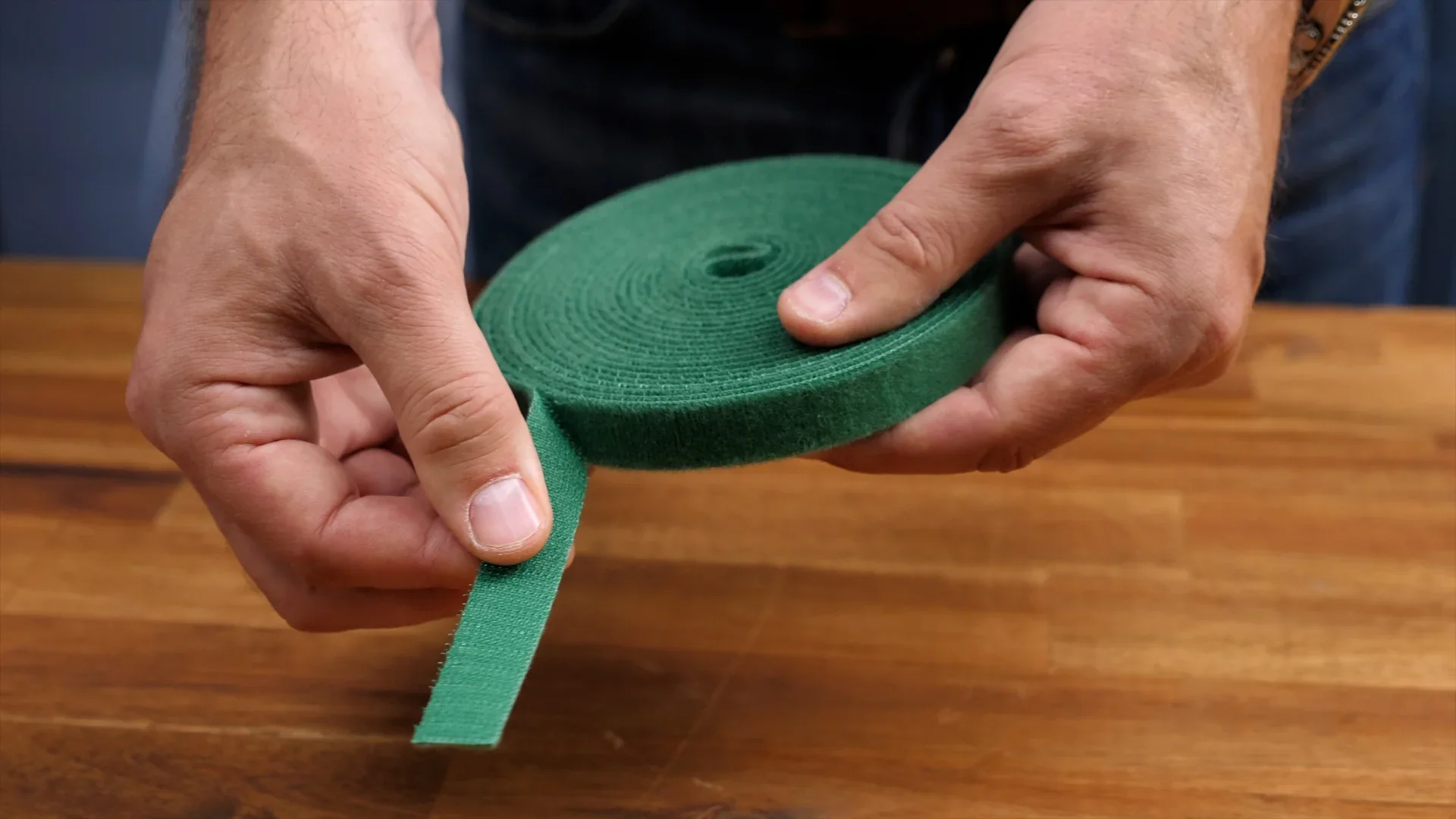 Pflanzenbinder-Klettband, 5 m, grün - 4