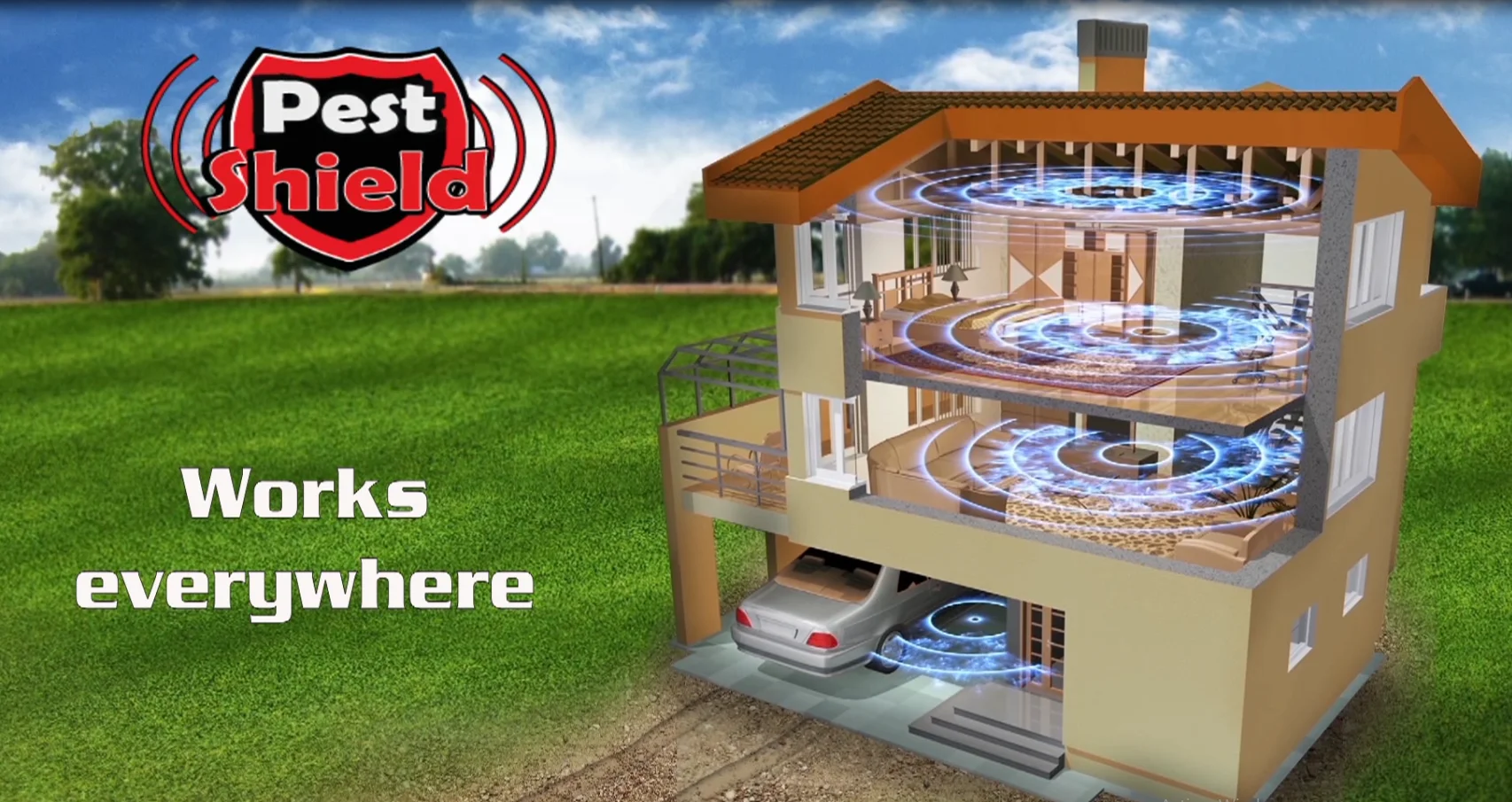Ultraschall-Schädlingsvertreiber "Pest Shield" - 3